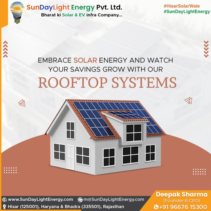 अपनी छत को बनाए बिजली का स्रोत - Rooftop Solar Systems के साथ!