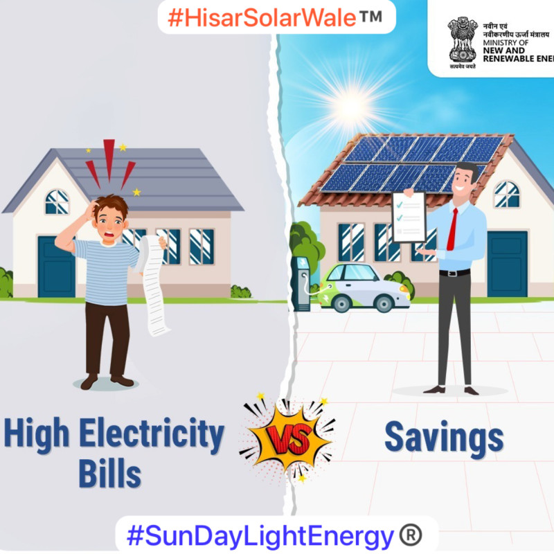 High Electricity Bill or Higher Savings with Solar! Choice is yours! Apply Solar Today with PM Surya Ghar Muft Bijli Yojana and get benefit of Subcidy