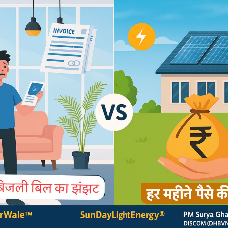 हर महीने बिजली बिल की चिंता या पैसों की बचत ✨ फ़ैसला आपका 💐🤝 PM Surya Ghar सोलर सब्सिडी से लाभ उठाये 🤝 चुनें #HisarSolarWale™️ #SunDayLighgEnergy